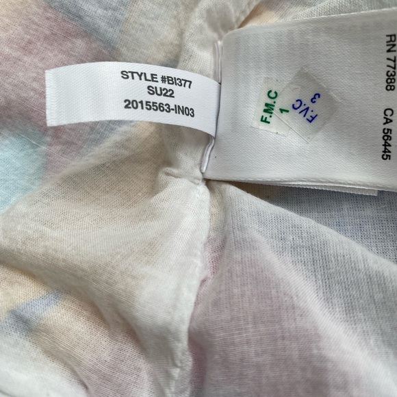 J. Crew Floral Tie-back Maxi Dress Size 4 Petite Island Turquoise Neon - Picture 11 of 11